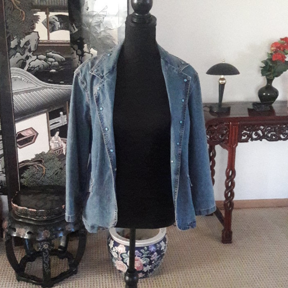 Blue Jeans Pants and Jacket
